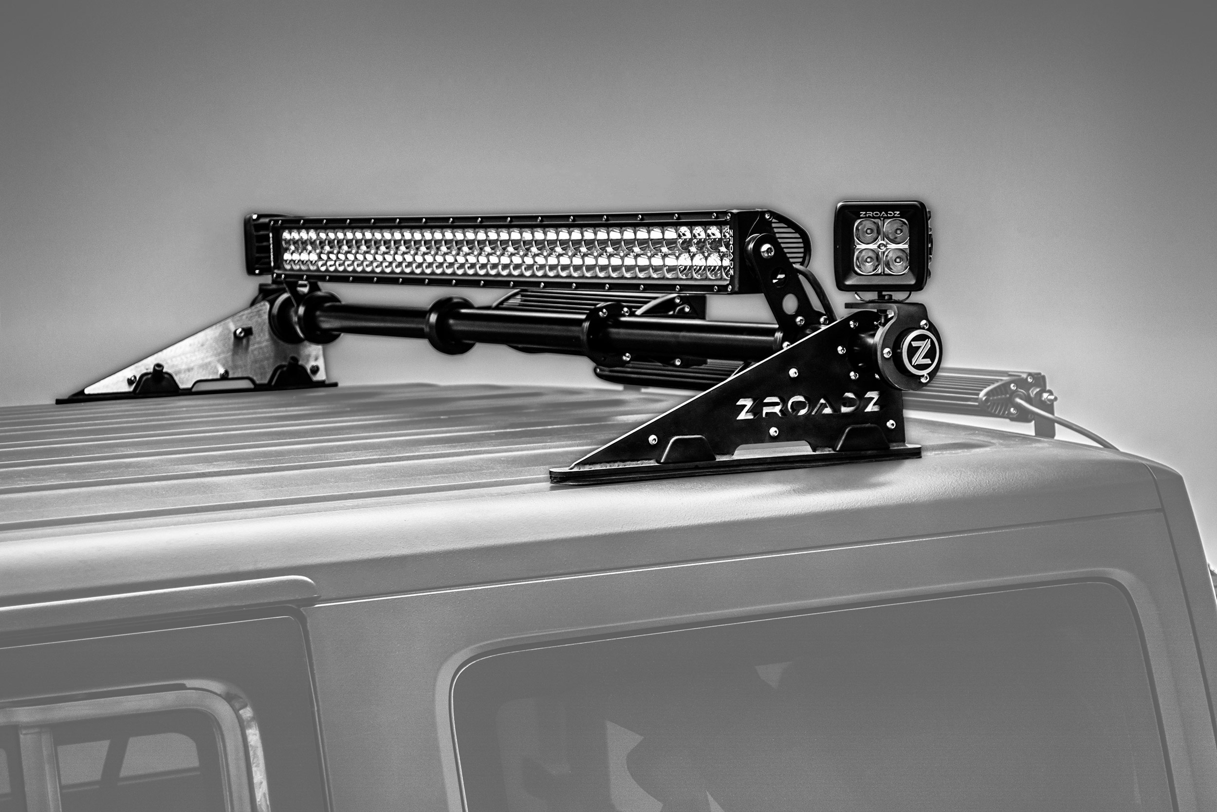 ZROADZ MegaWatt Package Hard Top Modular Roof LED Light Bar Mount Combo B - JK/JL