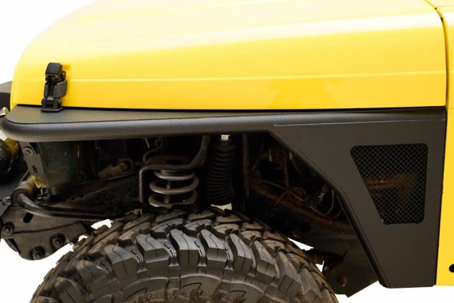 Jeep TJ Paramount Automotive Black Textured Tube Stainless Steel Mesh