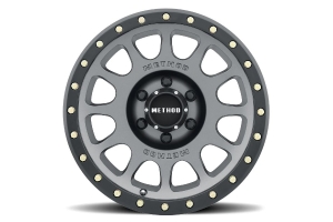 Method Race Wheel 305 NV Series Wheel 18x9 6x5.5 12mm Offset Titanium Matte Black Lip - Bronco 2021+