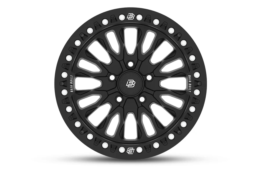 Baja Built RENEGADE Cast Beadlock Wheel, 17x9 5x5 -12mm - Black - JT/JL/JK