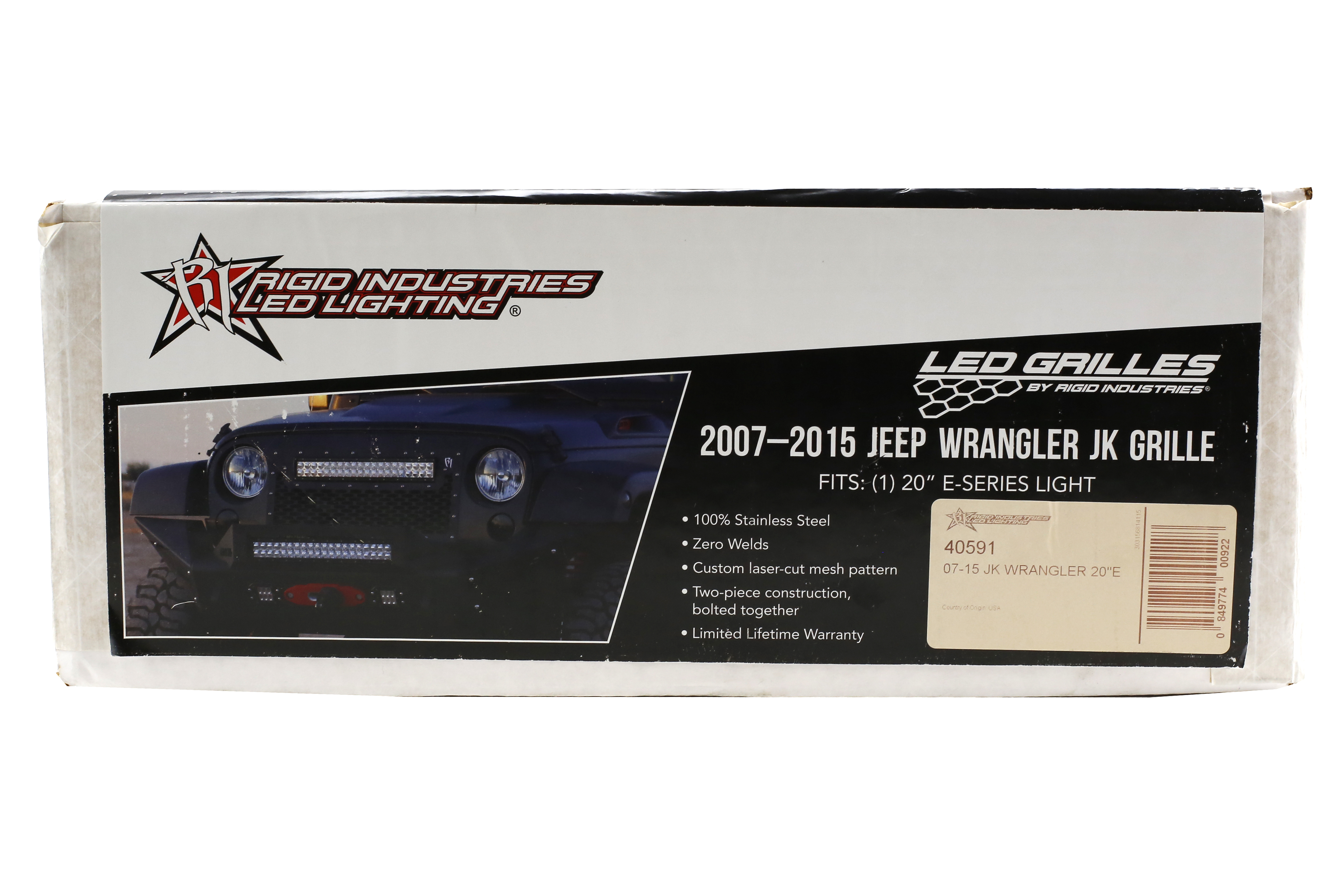Rigid Industries E-series Grill - JK