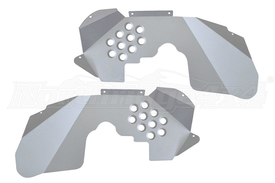 Jeep JK ACE Falcon Shocks Inner Fenders Bare Aluminum Jeep Rubicon