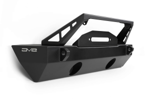 DV8 Offroad FS-25 Stubby Front Bumper w/ Plated Bull Bar - JT/JL/JK