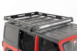 Rough Country Roof Rack System w/ Black-Series LED Lights  - JK