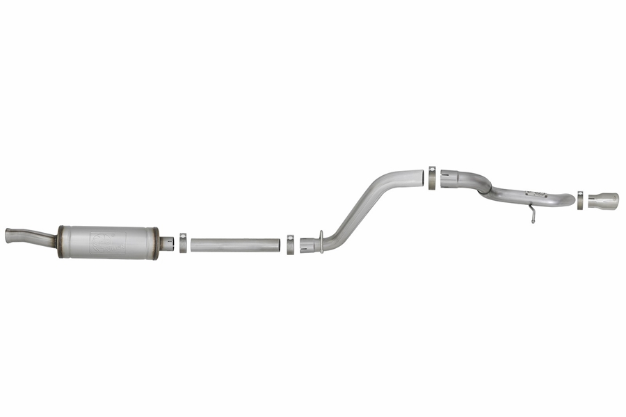 aFe POWER MACH Force-Xp 2.5in Axle-Back Hi-Tuck Exhaust w/ Polished Tip - JL 3.6L