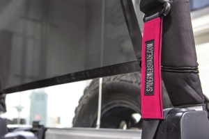 SpiderWebShade Seatbelt Silencers - Pink - JK 2Dr
