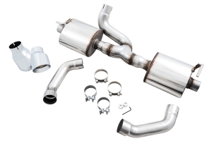 AWE Tread Edition Axle-Back Dual Exhaust - Chrome Tips - JK 2012+ 3.6L 