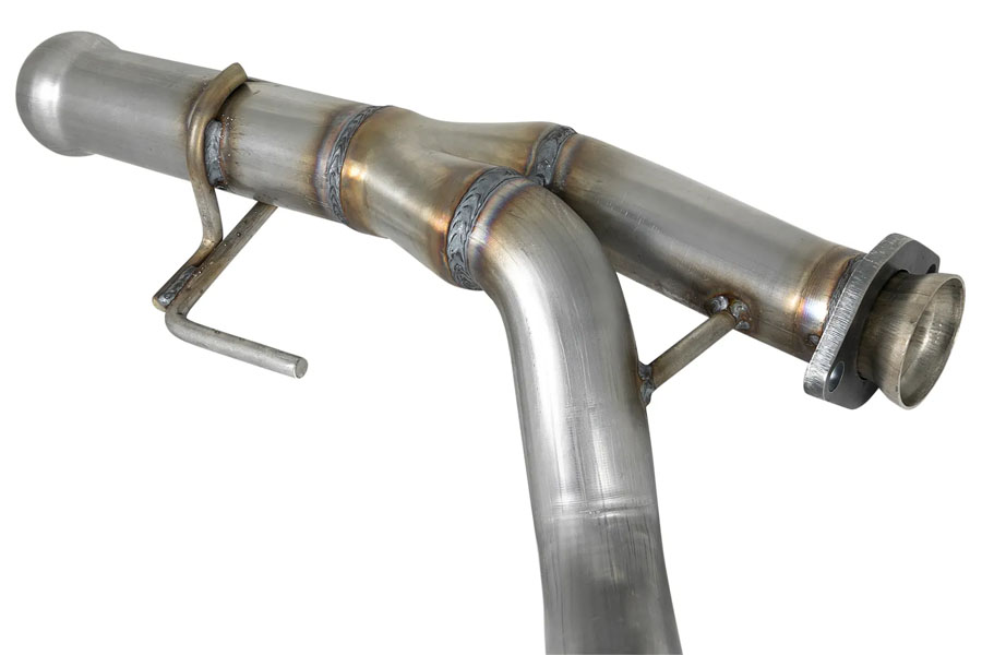 aFe POWER Twisted Steel 2-1/4in Y-Pipe - JT/JL 3.6L