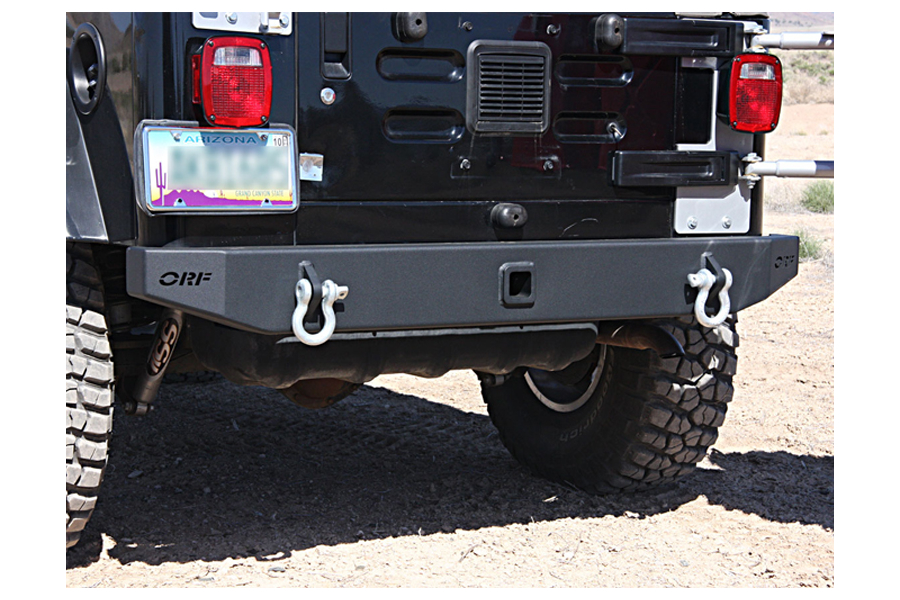 ORFab Rockslider Sheet Metal Rear Bumper Wrinkle Black 83640