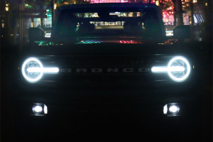 AlphaRex NOVA-Series LED Projector Headlights, Pair - Black - Bronco 2021+