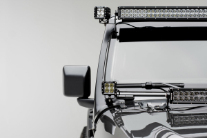 ZROADZ Side Mount For Front Roof Mounts w/2 - 3in Cube Pod Work Lights - JT/JL