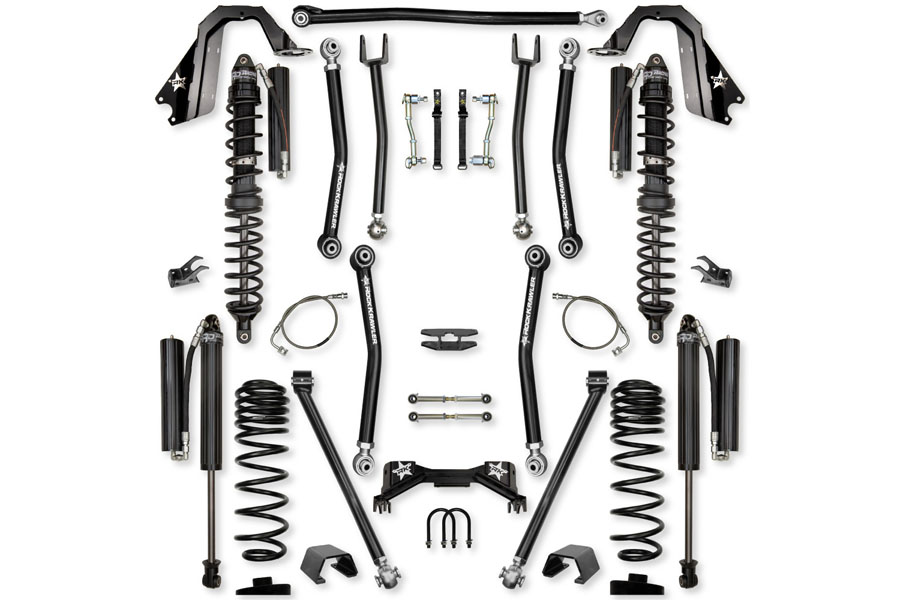 Rock Krawler 4.5in PRO X Coilover Mid-Arm Lift Kit - Comp System Stage 1 ( Part Number: JT45PX-CS)