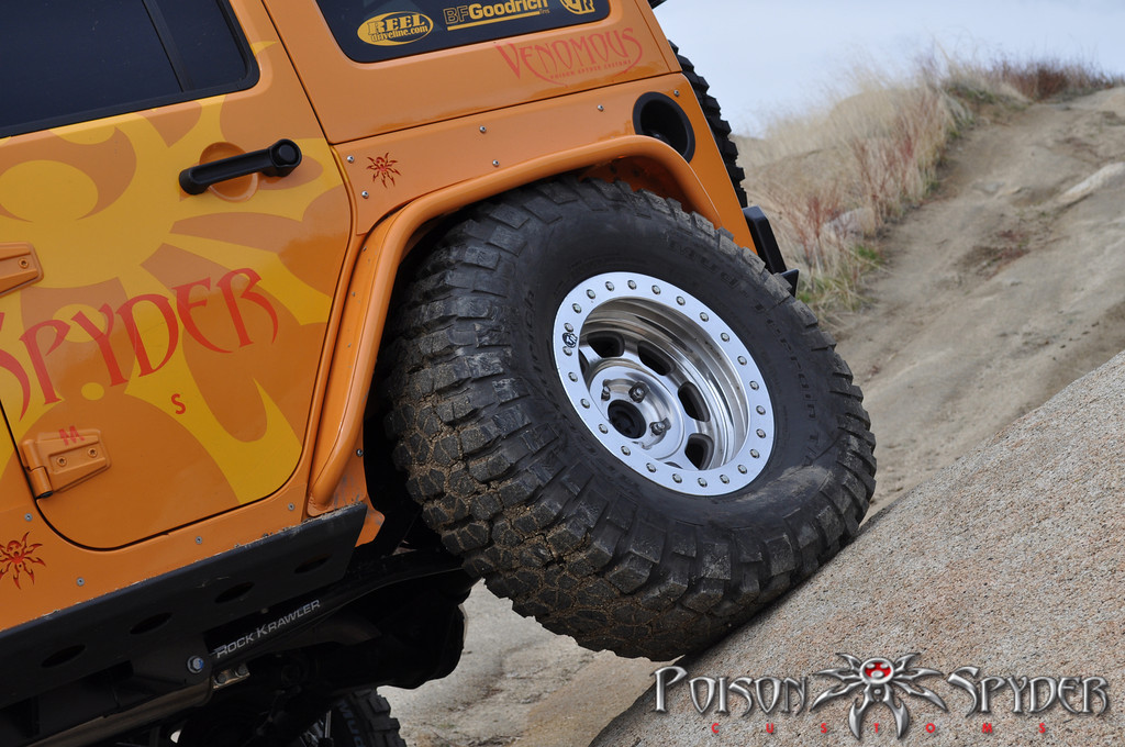 Poison Spyder Standard Width Rear Crusher Flares Aluminum - JK