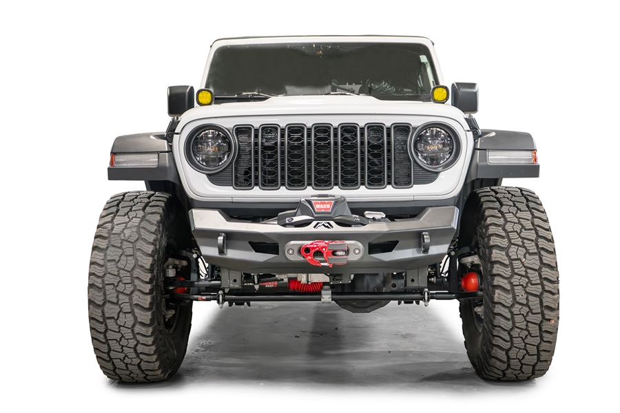 Fab Fours Ghost Stubby Front Winch Bumper w/ No Guard - JT/JL
