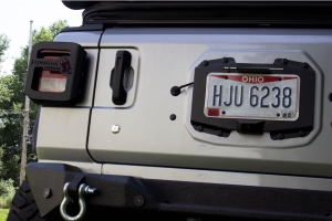 Kentrol Backside License Plate Mount - Black - JL