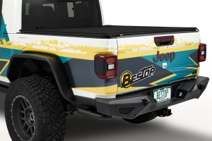 Bestop Modern Profile Rear Bumper - Matte Black - JT