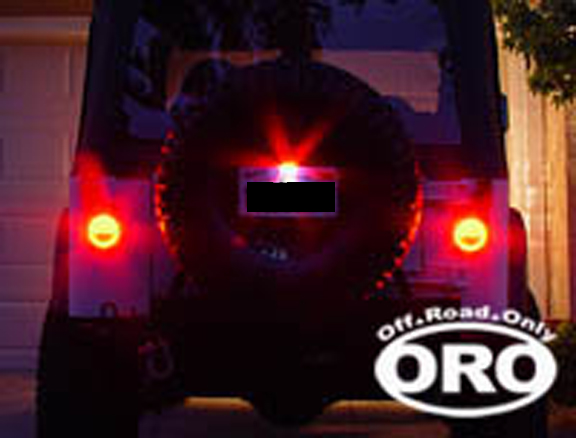 Off Road Only LiteDOT LED Tail Lights and PlateLITE Package - LJ/TJ/YJ