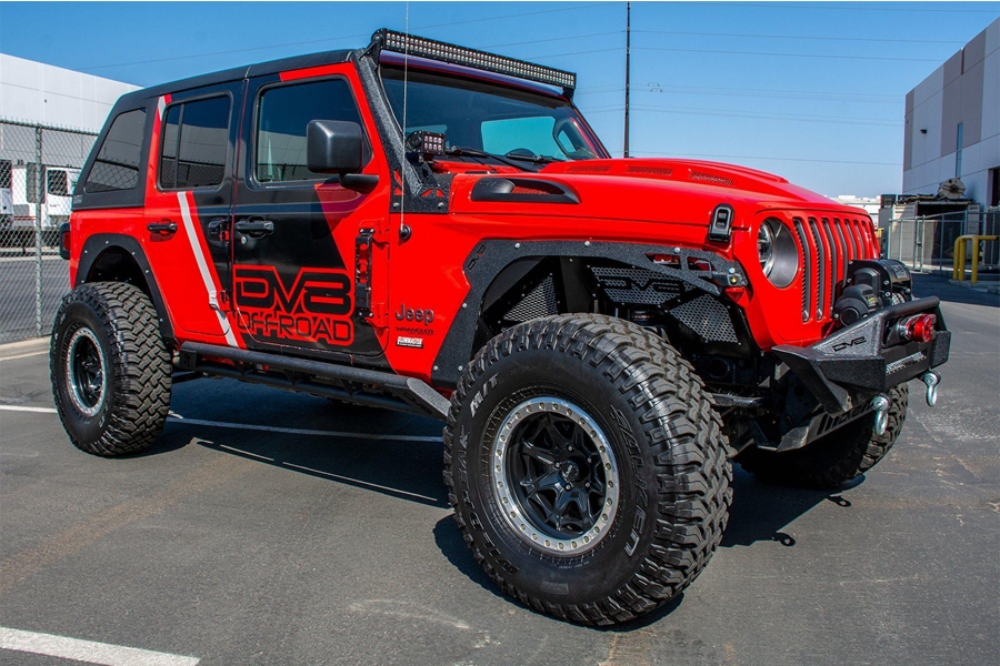 DV8 Offroad Front and Rear Fender Delete Kit  - JL 