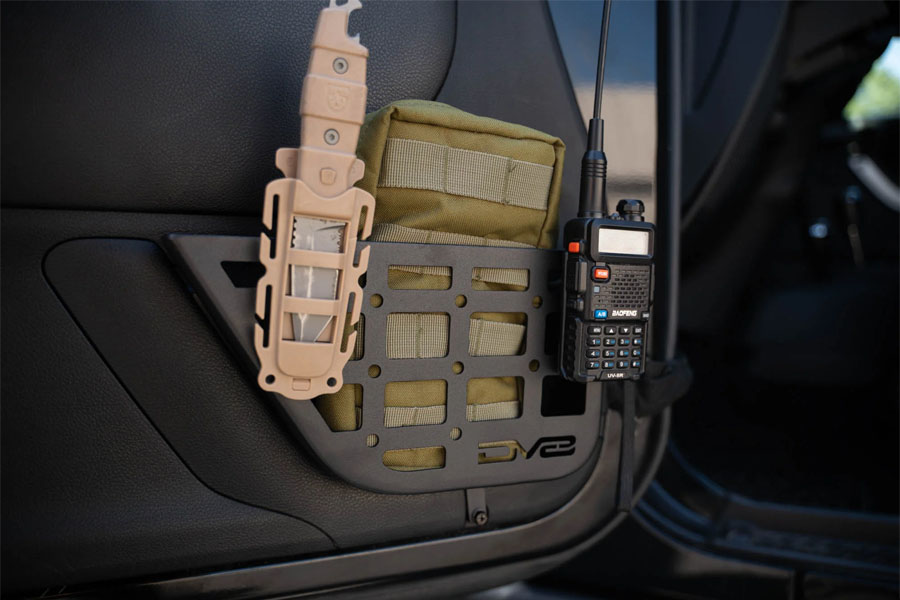 DV8 Offroad Slim Front Door Molle Pockets - 2011+ JK