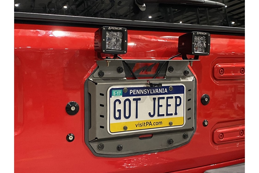 Motobilt Rear Light Bracket - Bare Steel - JL 