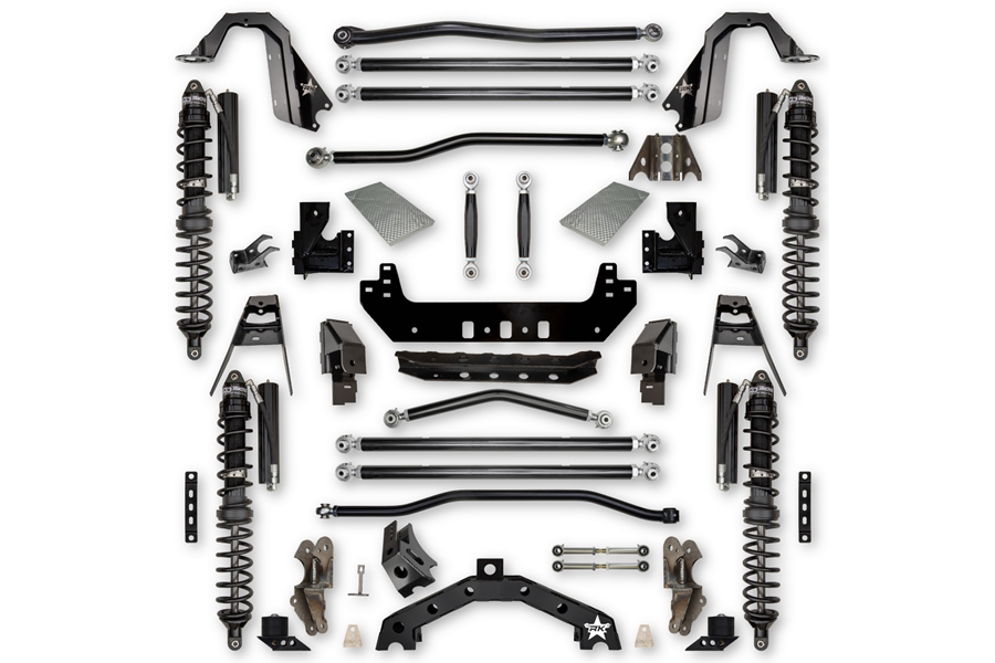 Rock Krawler 4.5in X-Factor X2 Coilover 'No Limits' Long-Arm Lift Kit - Trail Runner System Stage 1 ( Part Number: JL45X2NL-4TR)