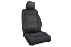 PRP Front Seat Covers, Pair, Black w/Grey Stitch - JK 2007-10