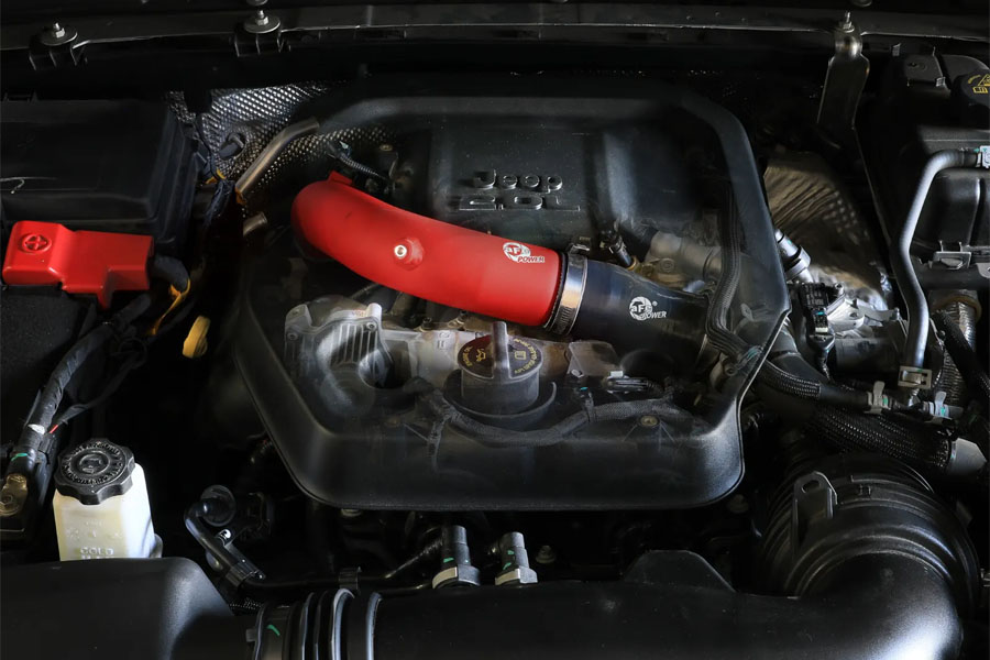 aFe POWER BladeRunner 2.5in Hot Charge Pipe - Red - 2024-25 JL 2.0L