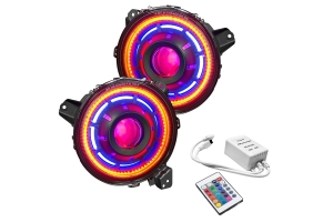 Oracle Oculus ColorSHIFT Bi-LED Projector Headlights - Simple Controller - JT/JL