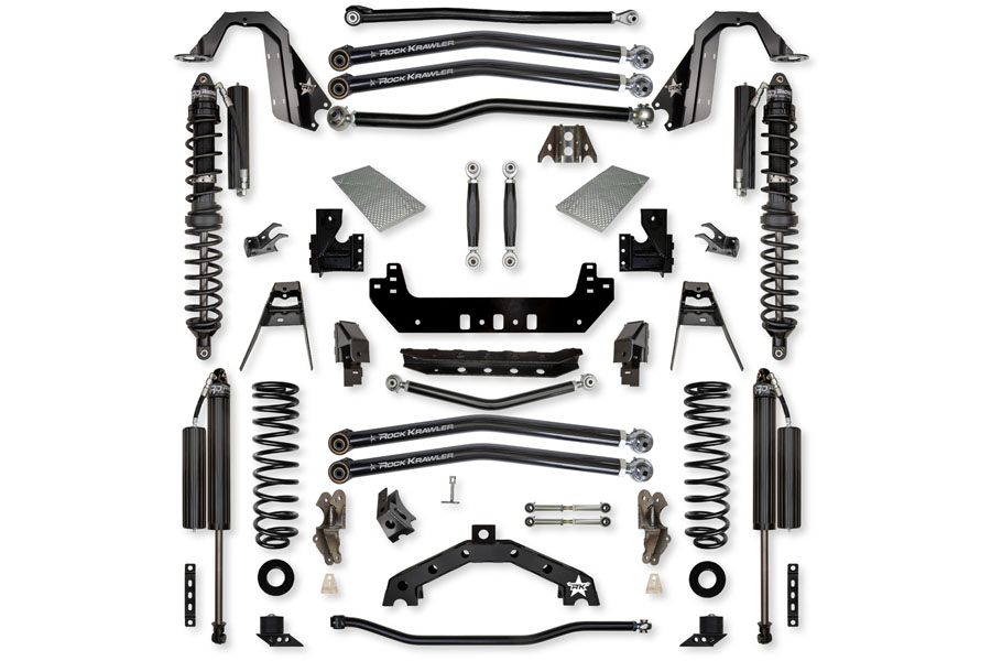 Rock Krawler 4.5in X-Factor X2 Coilover 'No Limits' Long-Arm Lift Kit - Comp System Stage 1 ( Part Number: JL45X2NL-4DCS)