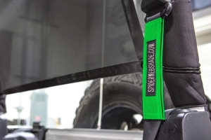 SpiderWebShade Seatbelt Silencers - Green - JK 2Dr