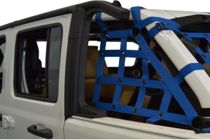 Dirty Dog 4x4 2pc Cargo side only Netting Kit, Blue - JL 4Dr