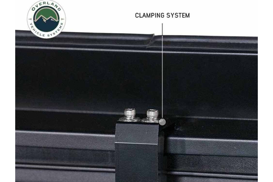 Overland Vehicle Systems Expedition Truck Cap w/Full Wing Doors, Front/Rear Windows, 3rd Brake Light - JT