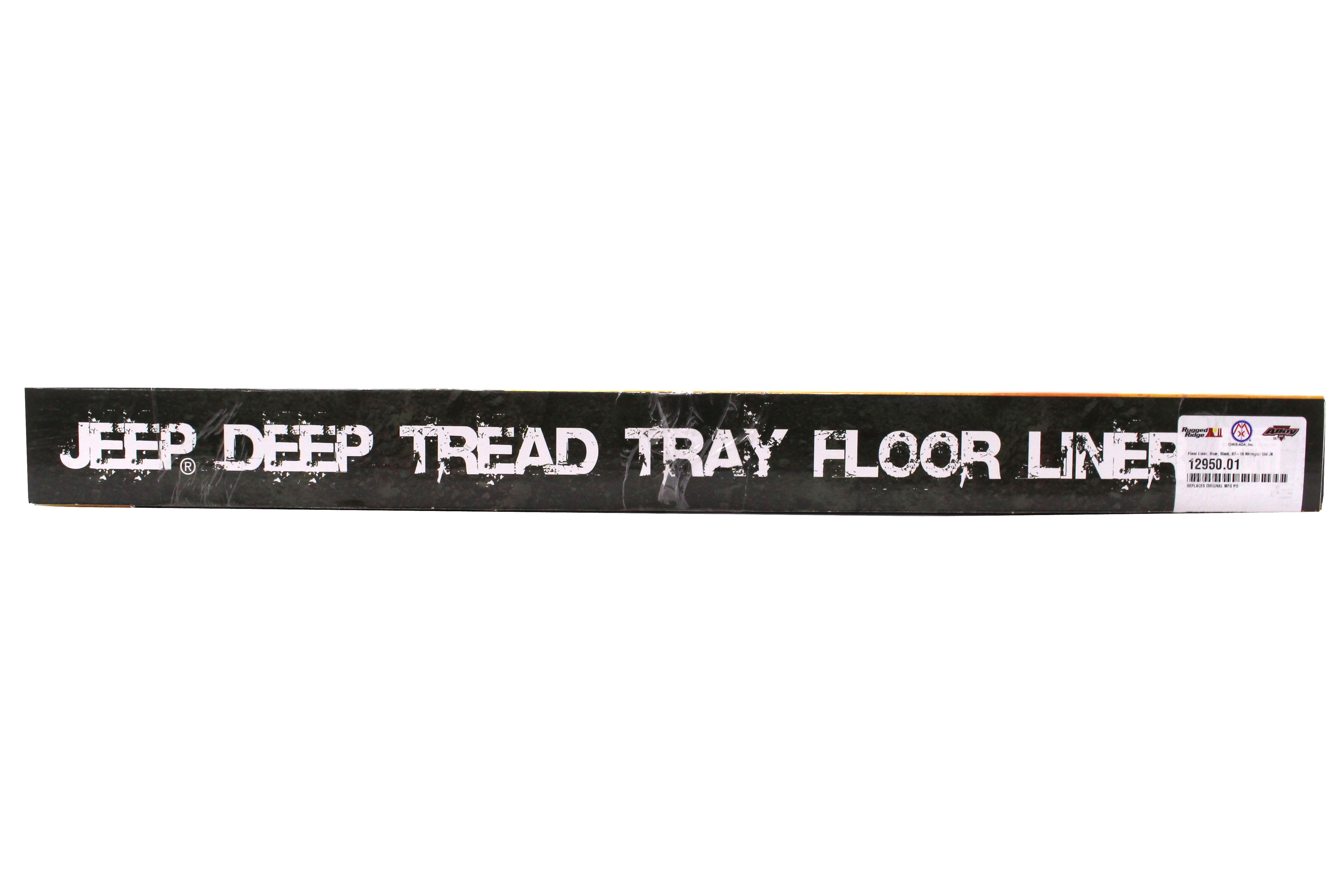 Rugged Ridge Floor Mats Rear Black - JK 4dr