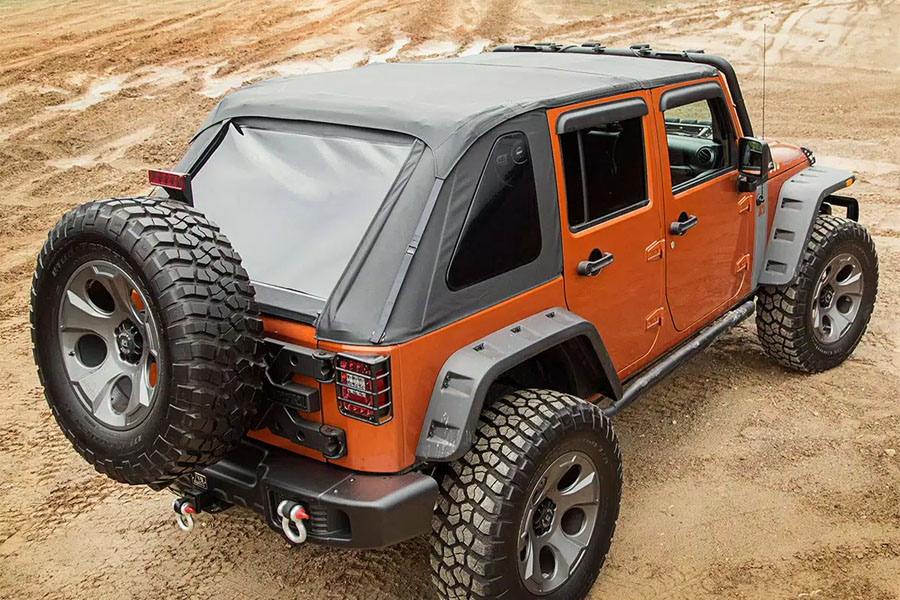 Rugged Ridge Bowless Soft Top, Black Diamond - JK 4dr