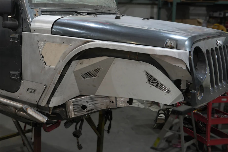 Motobilt Tomahawk Inner Fender for Front Corner Armor System - Standard - JK