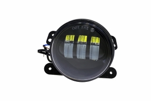 Quake LED 4in Tempest Series RGB Fog Lights, Black - Quad Lock/Interlock Compatible - JK/TJ