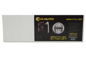 KC Hilites Gravity LED Fog Light Kit, Amber - JK 2010+