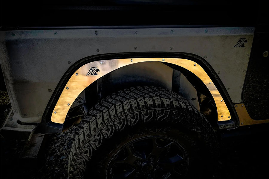 Next Venture Motorsports Aluminum Rear Fender Deletes - Factory Wheel Well - JL