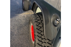 Motobilt Rear Double Arch 4in Fender Flare Set - Bare - LJ/TJ