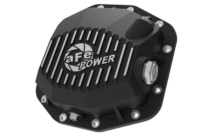 AFE Power Street Series Rear Dana 44 Differential Cover Black w/ Machined Fins - JL