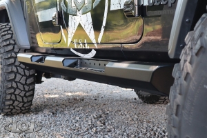 LOD Offroad Destroyer 4 Door Rocksliders, Black Texture, Box 1 - JT