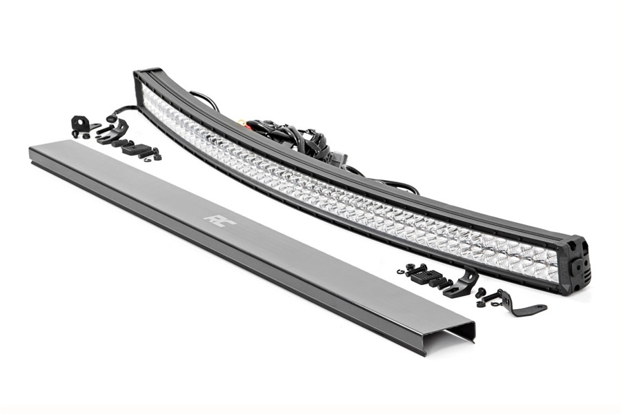 Rough Country 54in Dual Row Curved Cree LED Light Bar - White 