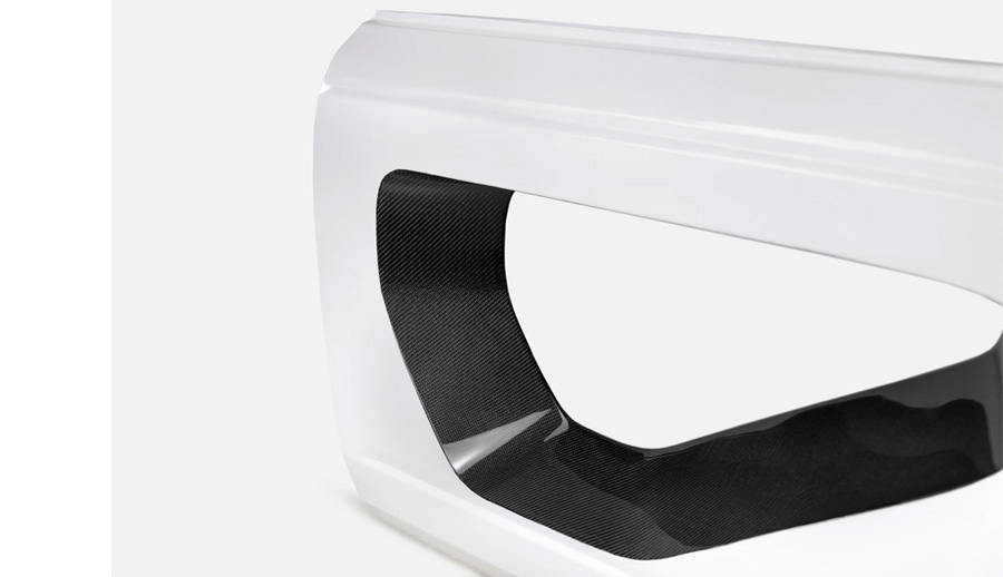 Anderson Composites Fiberglass Halo Doors w/Carbon Fiber Inserts - Pair - Bronco 2021-23 2dr