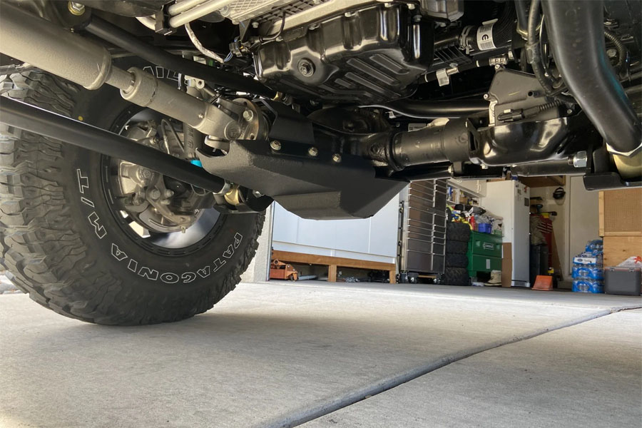 Next Venture Motorsports Front Diff Skid M210 w/ Spacer - Black Powder Coat - JL/JT