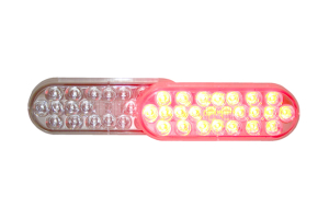 Truck-Lite Oval LED Stop/Turn/Tail Lamp Clear Lens/Red Light