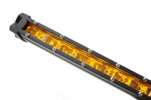 Race Sport Lighting 32in 5w LoPro Ultra Slim LED Light Bar with Amber Marker and Running Light Function 150w, Includes Rocker Switch Harness