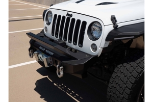 Road Armor Stealth Front Fender Flares w/ Switchback LED DRL - Texture Black - JK 