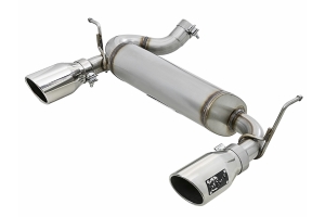AFE Power Rebel Series Axle-Back Exhaust System - Polished - JK
