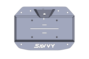 Savvy Offroad Aluminum Spare Tire Delete and Camera Mount - Bare - JL
