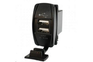 Lifetime LED Dual USB Charging Rocker Switch